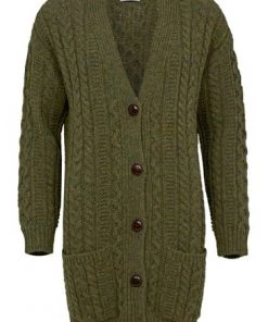 Celtic & Co. Green Cable Boyfriend Cardigan -Deals Celtic Store unnamed file 1020