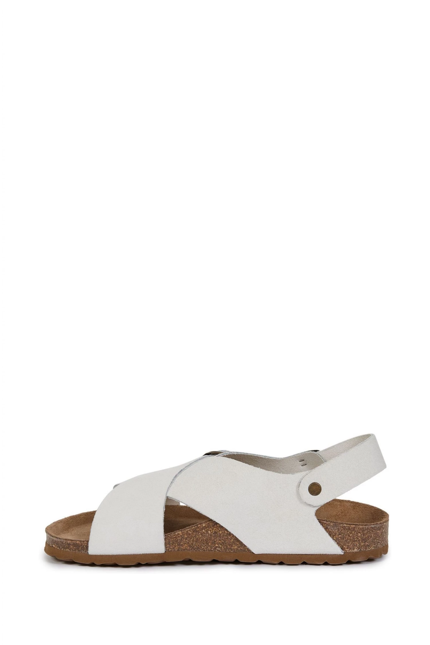 Celtic & Co. White Crossover Buckle Sandals 4 Celtic & Co. White Crossover Buckle Sandals - Image 2