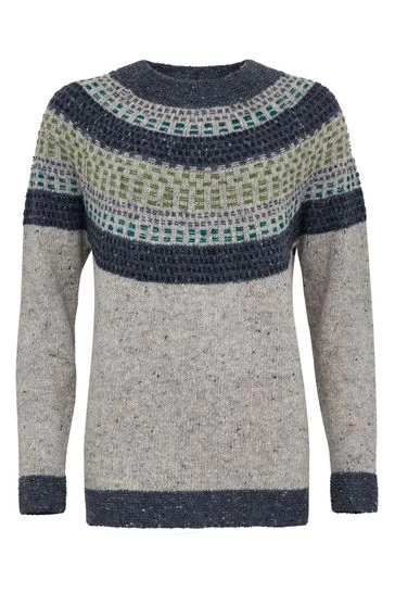 Celtic & Co. Grey Float Stitch Donegal Jumper 8 Celtic & Co. Grey Float Stitch Donegal Jumper - Image 6