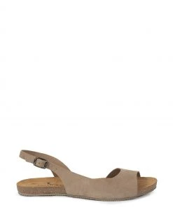 Celtic & Co. Cream Sling Back Flat Sandals