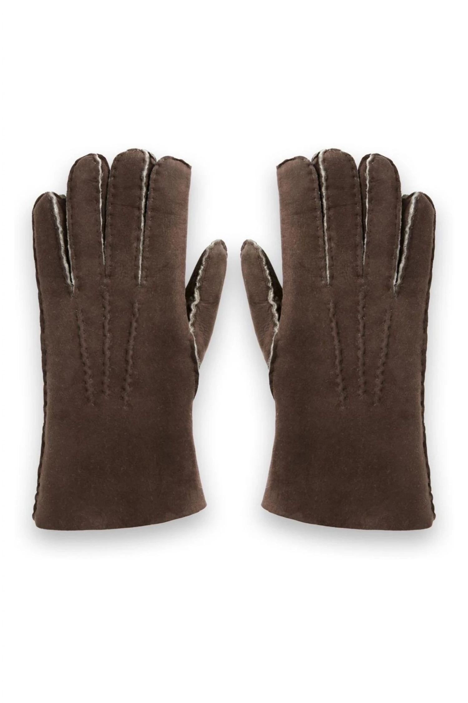 Celtic & Co. Brown Sheepskin Gloves 4 Celtic & Co. Brown Sheepskin Gloves - Image 2