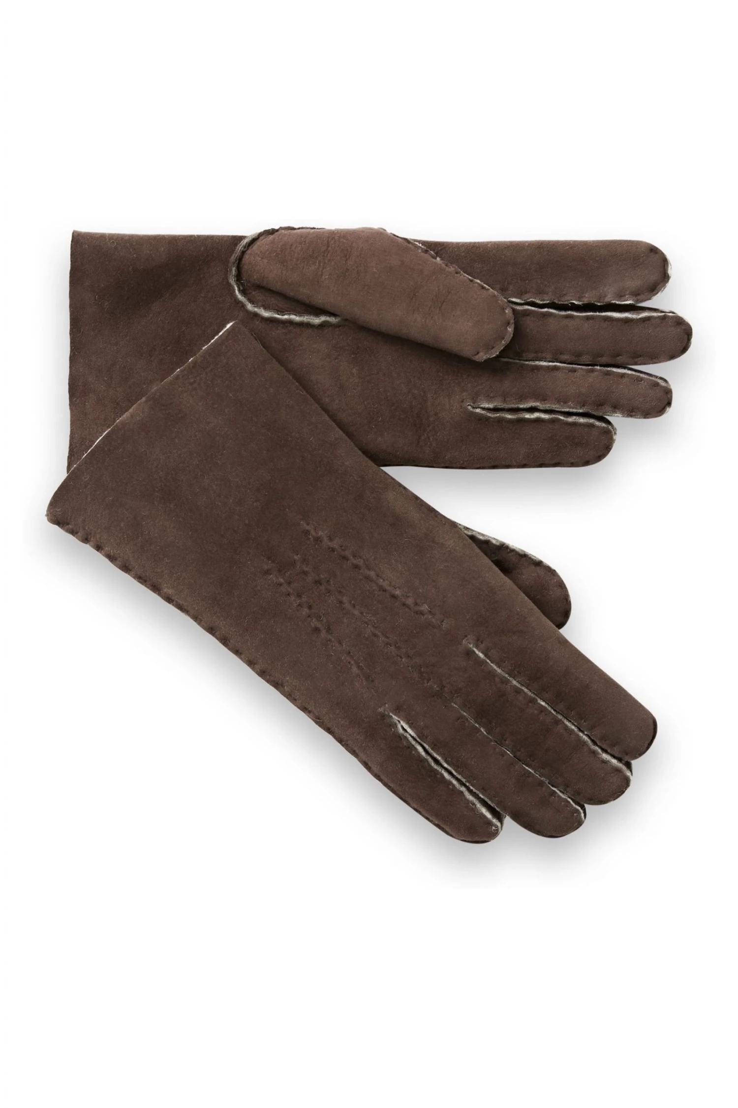 Celtic & Co. Brown Sheepskin Gloves 6 Celtic & Co. Brown Sheepskin Gloves - Image 4