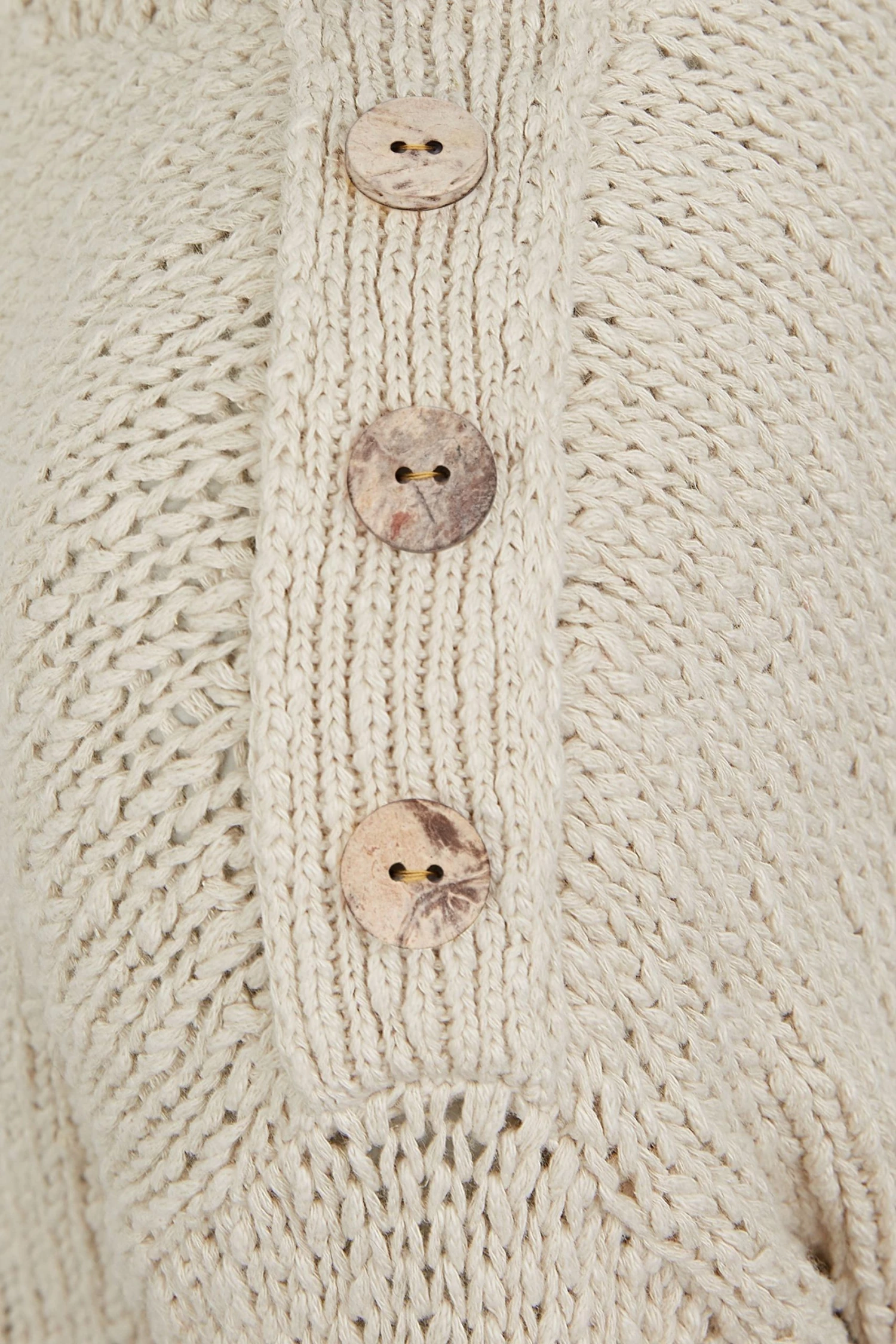 Celtic & Co. Celtic & Co Natural Drop Stitch Breton Jumper 8 Celtic & Co. Celtic & Co Natural Drop Stitch Breton Jumper - Image 6