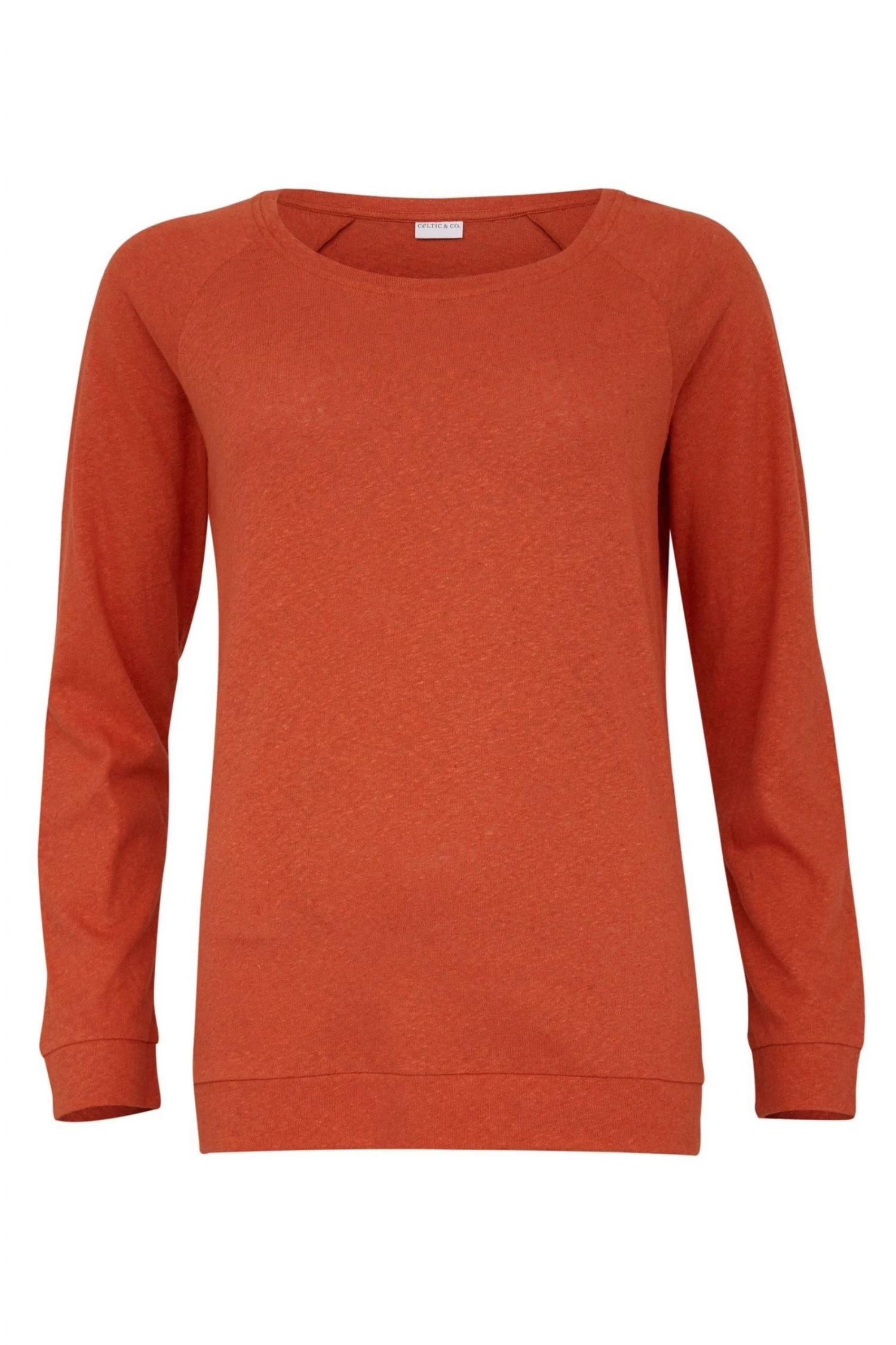 Celtic & Co. Orange Linen/Cotton Sweatshirt 5 Celtic & Co. Orange Linen/Cotton Sweatshirt - Image 3