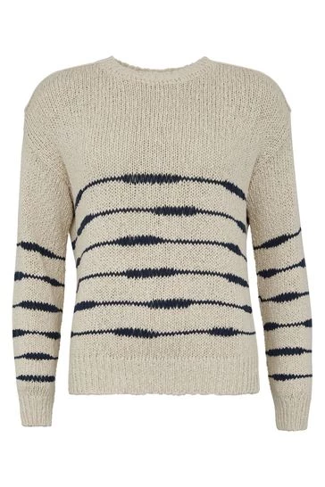 Celtic & Co. Celtic & Co Natural Drop Stitch Breton Jumper 9 Celtic & Co. Celtic & Co Natural Drop Stitch Breton Jumper - Image 7