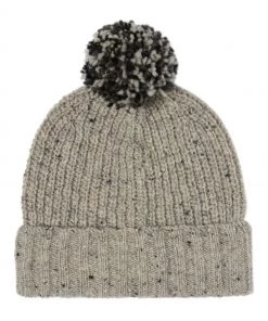 Celtic & Co. Celtic & Co Black Donegal Rib Bobble Hat