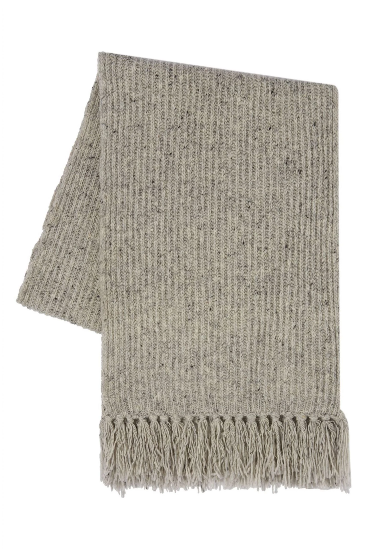 Celtic & Co. Grey Donegal Rib Scarf 3 Celtic & Co. Grey Donegal Rib Scarf - Image 2