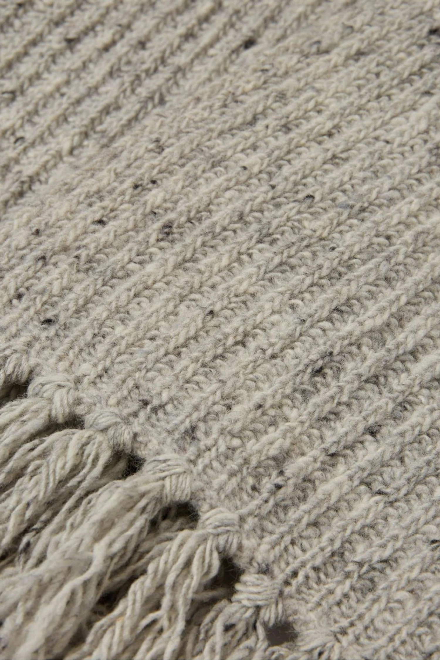 Celtic & Co. Grey Donegal Rib Scarf 4 Celtic & Co. Grey Donegal Rib Scarf - Image 3