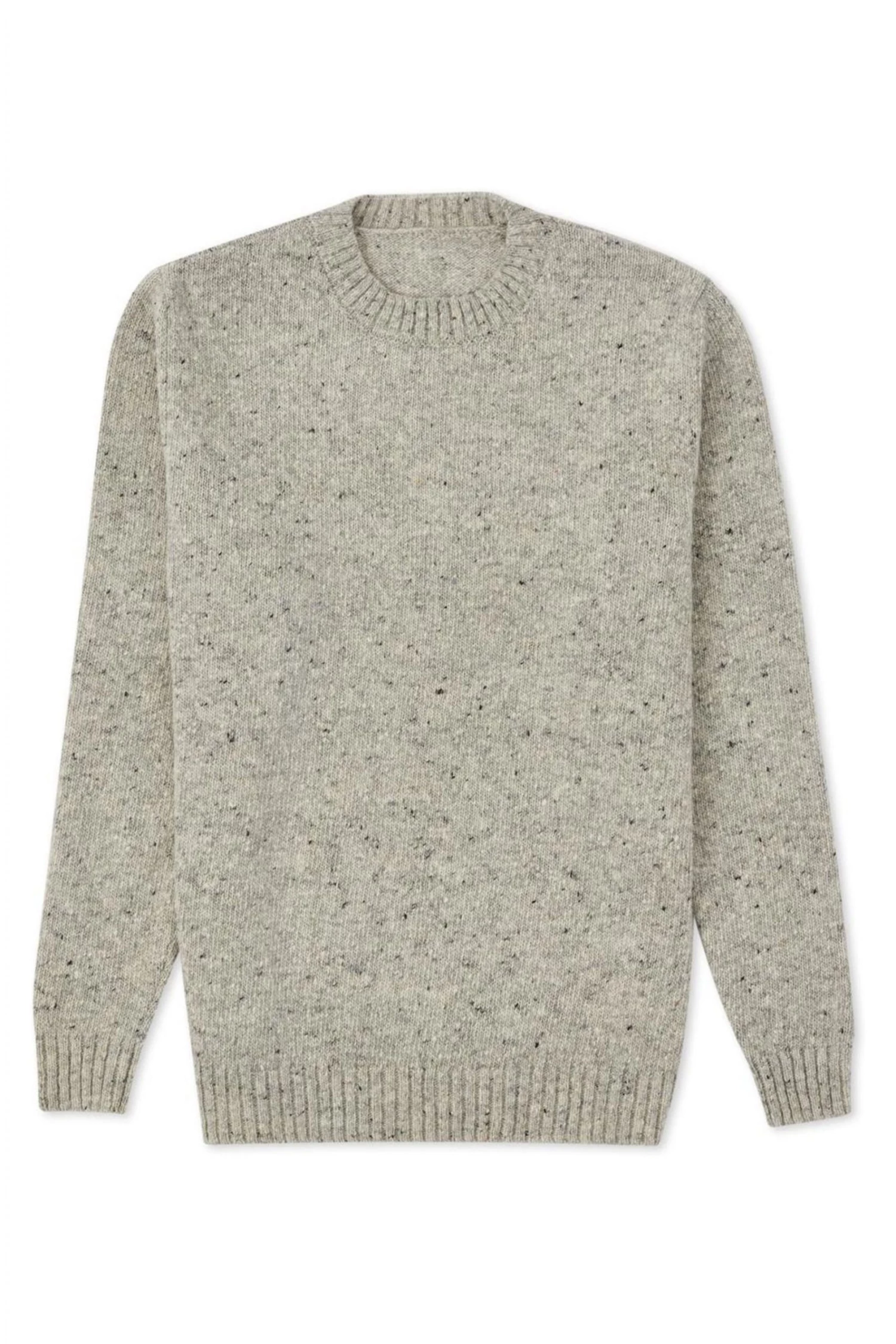 Celtic & Co. Grey Donegal Crew Neck Jumper 5 Celtic & Co. Grey Donegal Crew Neck Jumper - Image 3