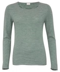 Celtic & Co. Pink Sea Green Microstripe Fine Knit Merino Crew Neck Jumper -Deals Celtic Store unnamed file 163