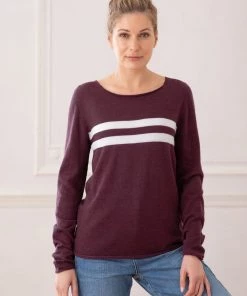 Deals Celtic Store 16 Celtic & Co. Celtic & Co Purple Fine Knit Merino Crew Neck Jumper