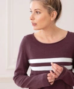 Celtic & Co. Celtic & Co Purple Fine Knit Merino Crew Neck Jumper -Deals Celtic Store unnamed file 167 scaled