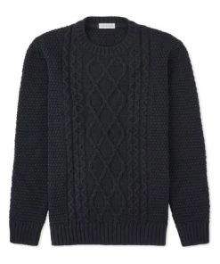 Celtic & Co. Blue Cable Crew Neck Jumper -Deals Celtic Store unnamed file 191