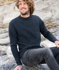 Celtic & Co. Celtic & Co Blue Men'S Donegal Crew Neck Jumper