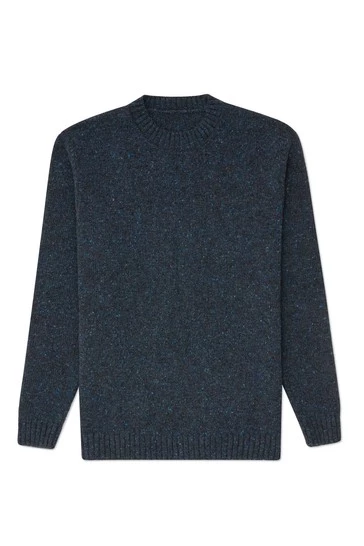 Celtic & Co. Celtic & Co Blue Men'S Donegal Crew Neck Jumper 8 Celtic & Co. Celtic & Co Blue Men'S Donegal Crew Neck Jumper - Image 6