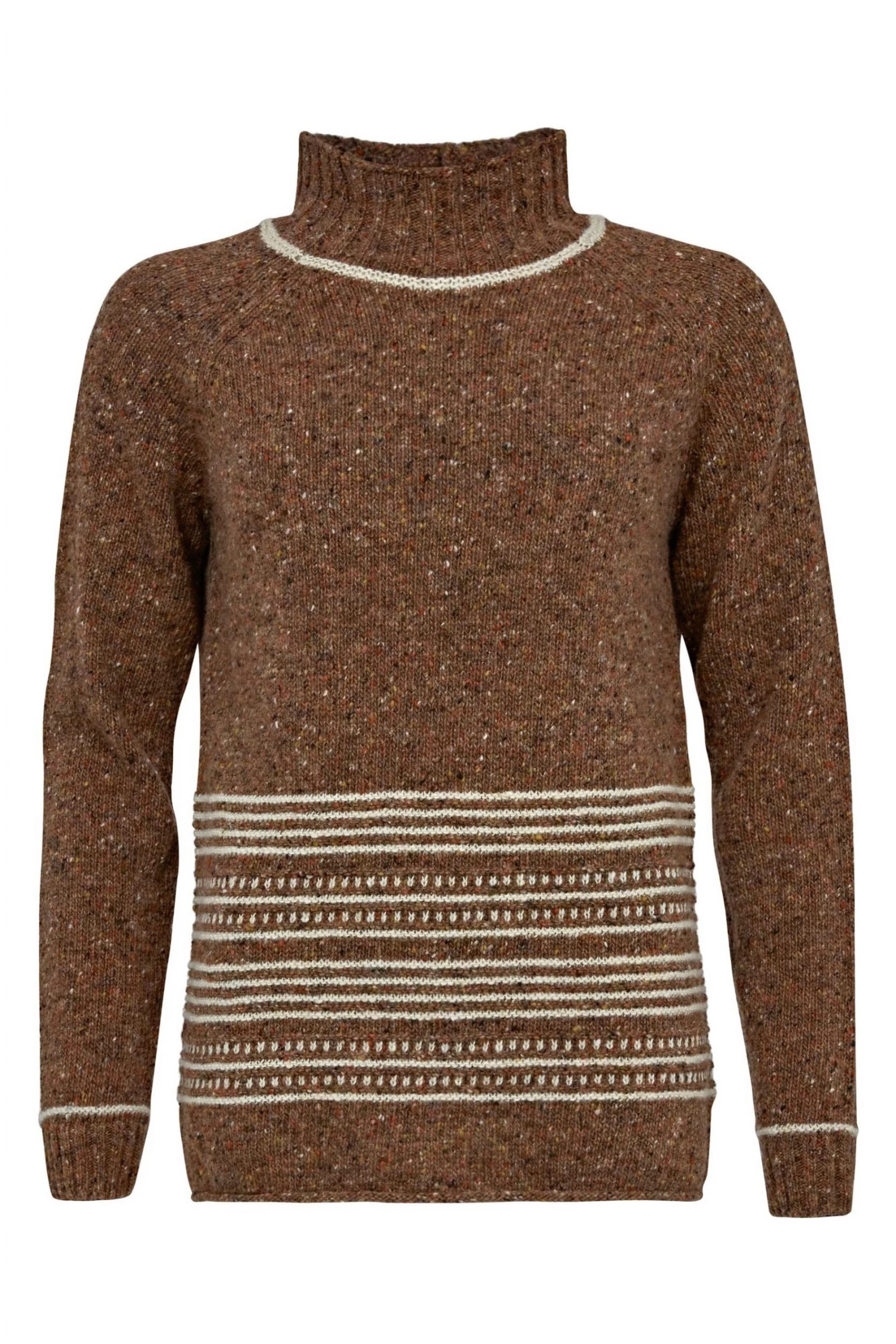 Celtic & Co. Brown Flecked Funnel Neck Jumper 4 Celtic & Co. Brown Flecked Funnel Neck Jumper - Image 3