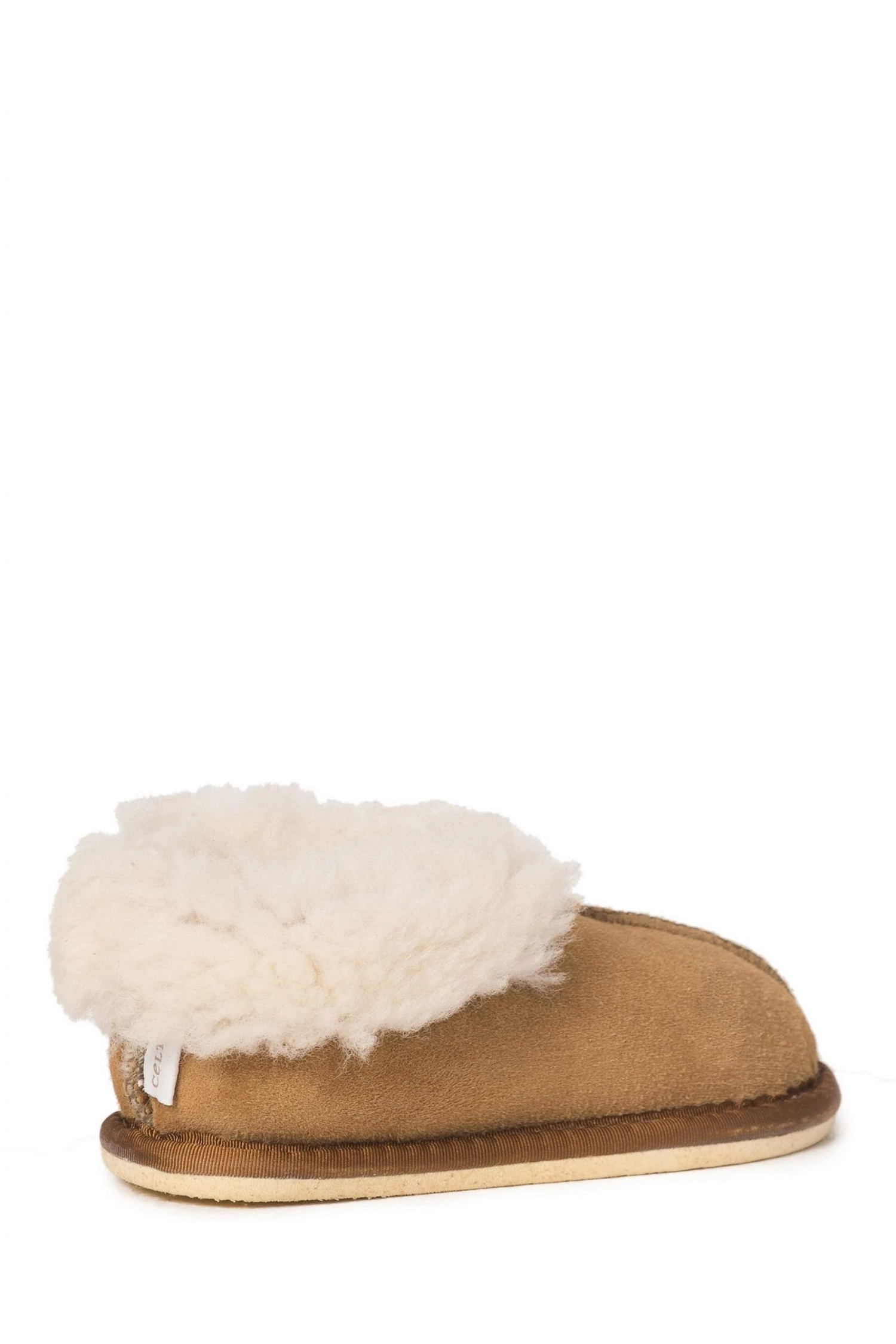 Celtic & Co. Kids Camel Sheepskin Bootee Slippers 4 Celtic & Co. Kids Camel Sheepskin Bootee Slippers - Image 2