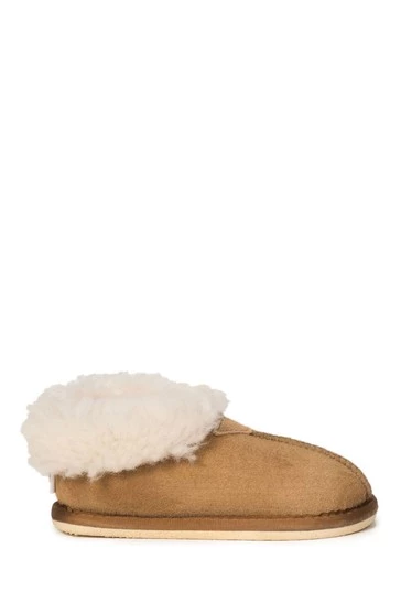 Celtic & Co. Kids Camel Sheepskin Bootee Slippers 7 Celtic & Co. Kids Camel Sheepskin Bootee Slippers - Image 5
