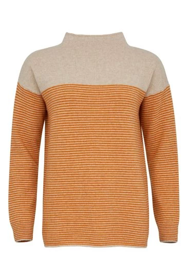 Celtic & Co. Natural Tripe Felted Funnel Neck Jumper 7 Celtic & Co. Natural Tripe Felted Funnel Neck Jumper - Image 5