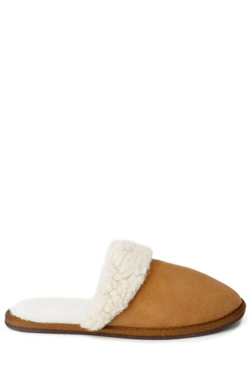 Celtic & Co. Celtic & Co Mens Camel Brown Sheepskin Mules 7 Celtic & Co. Celtic & Co Mens Camel Brown Sheepskin Mules - Image 5
