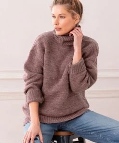 Celtic & Co. Celtic & Co Pink Purl Detail Roll Neck Jumper -Deals Celtic Store unnamed file 31 scaled