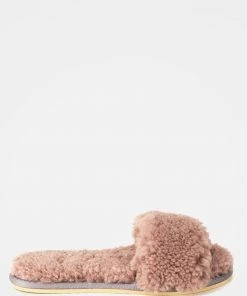 Celtic & Co. Pink Sheepskin Slides