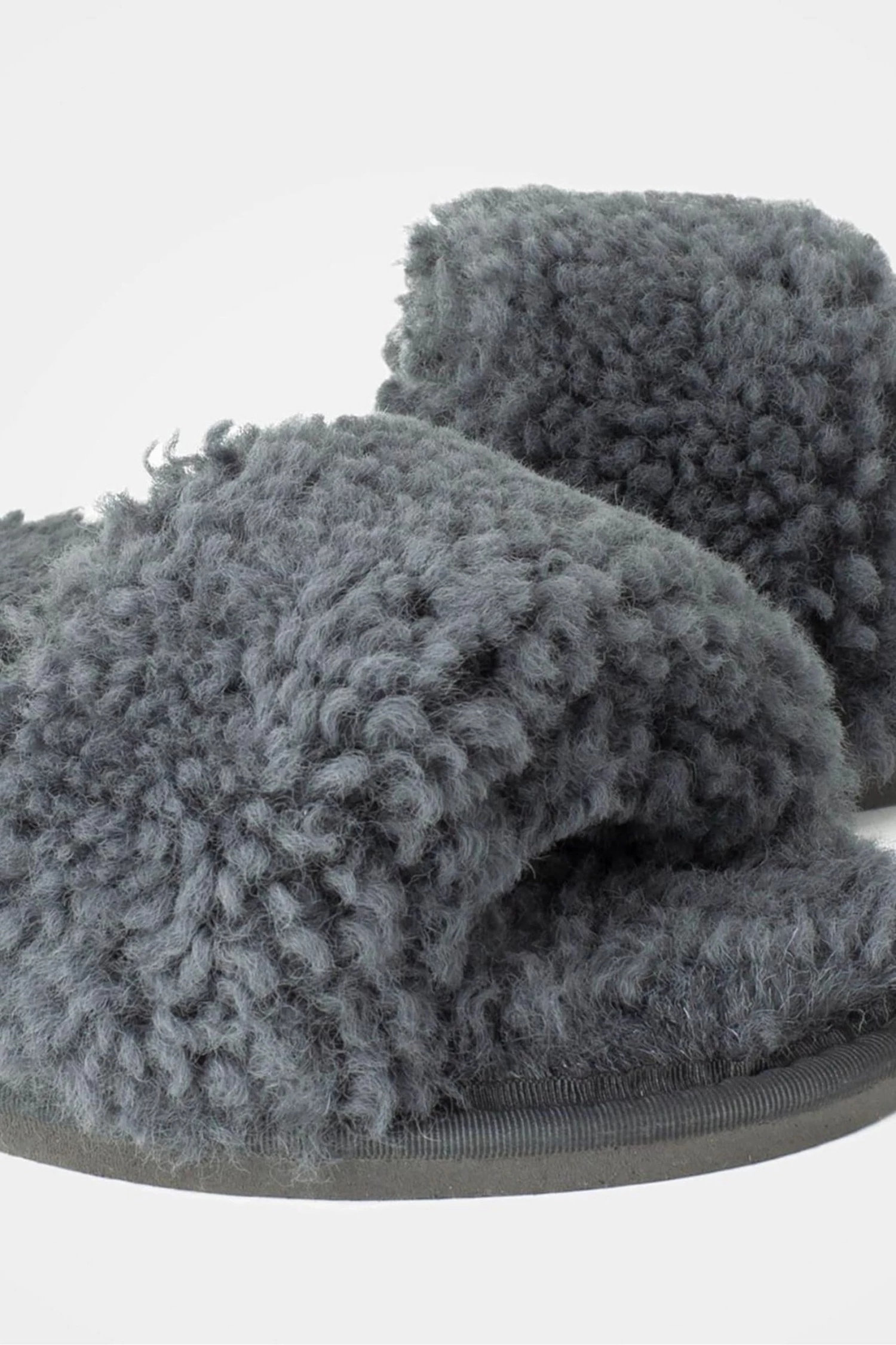 Celtic & Co. Grey Sheepskin Slides 7 Celtic & Co. Grey Sheepskin Slides - Image 5