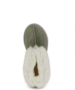 Celtic & Co. Ladies Green Sheepskin Bootee Slippers -Deals Celtic Store unnamed file 348 scaled