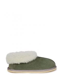 Celtic & Co. Ladies Green Sheepskin Bootee Slippers -Deals Celtic Store unnamed file 352