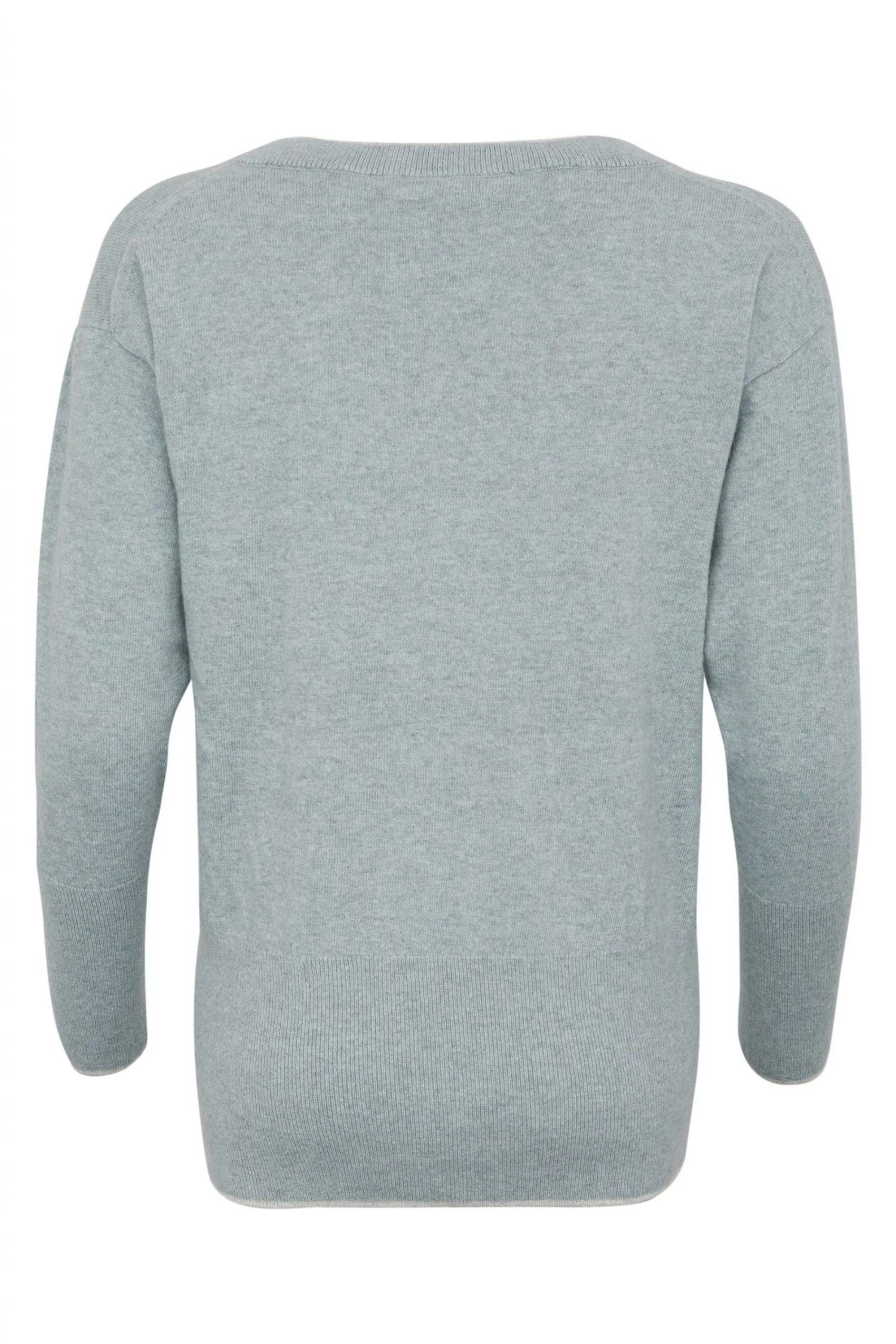 Celtic & Co. Blue Skylight And Fossil Tipped Supersoft V Jumper 5 Celtic & Co. Blue Skylight And Fossil Tipped Supersoft V Jumper - Image 3