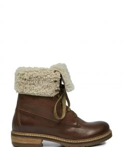 Celtic & Co. Brown Fold Down Lace Up Boots