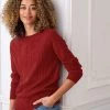 Celtic & Co. Red Supersoft Crew Neck Jumper