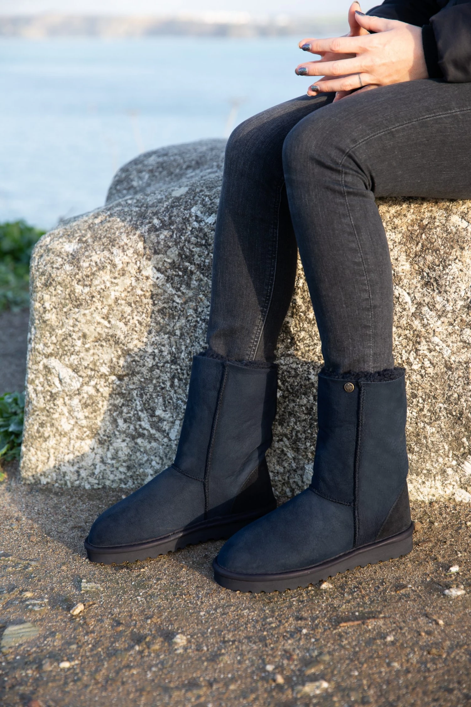 Celtic & Co. Blue Original Celt Sheepskin Boots 7 Celtic & Co. Blue Original Celt Sheepskin Boots - Image 5