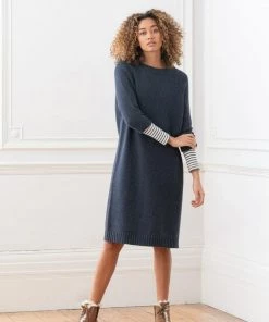 Celtic & Co. Blue Donegal Midi Dress