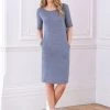 Celtic & Co. Blue Linen And Cotton Knee Length Dress -Deals Celtic Store unnamed file 505 scaled