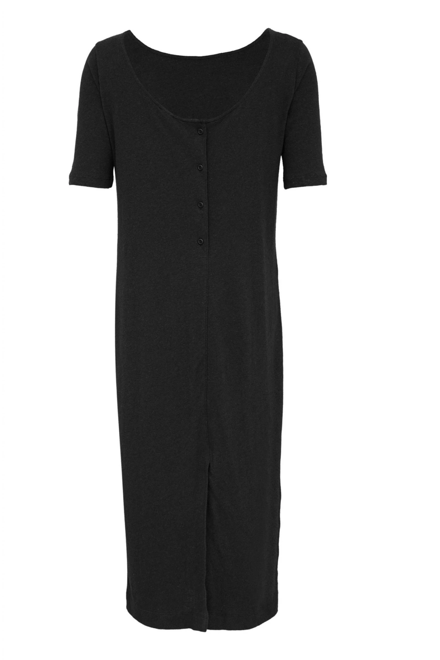 Celtic & Co. Black Linen/Cotton Button Back Dress 7 Celtic & Co. Black Linen/Cotton Button Back Dress - Image 5