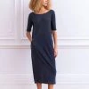 Celtic & Co. Navy Blue Linen/Cotton Button Back Dress -Deals Celtic Store unnamed file 529 scaled