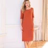 Celtic & Co. Orange Linen/Cotton Knee Length Dress -Deals Celtic Store unnamed file 536 scaled