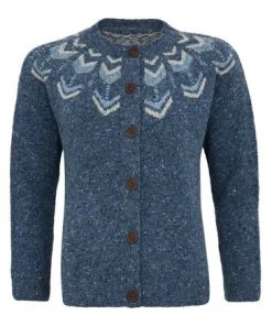 Celtic & Co. Blue Donegal Fair Isle Pattern Cardigan -Deals Celtic Store unnamed file 559
