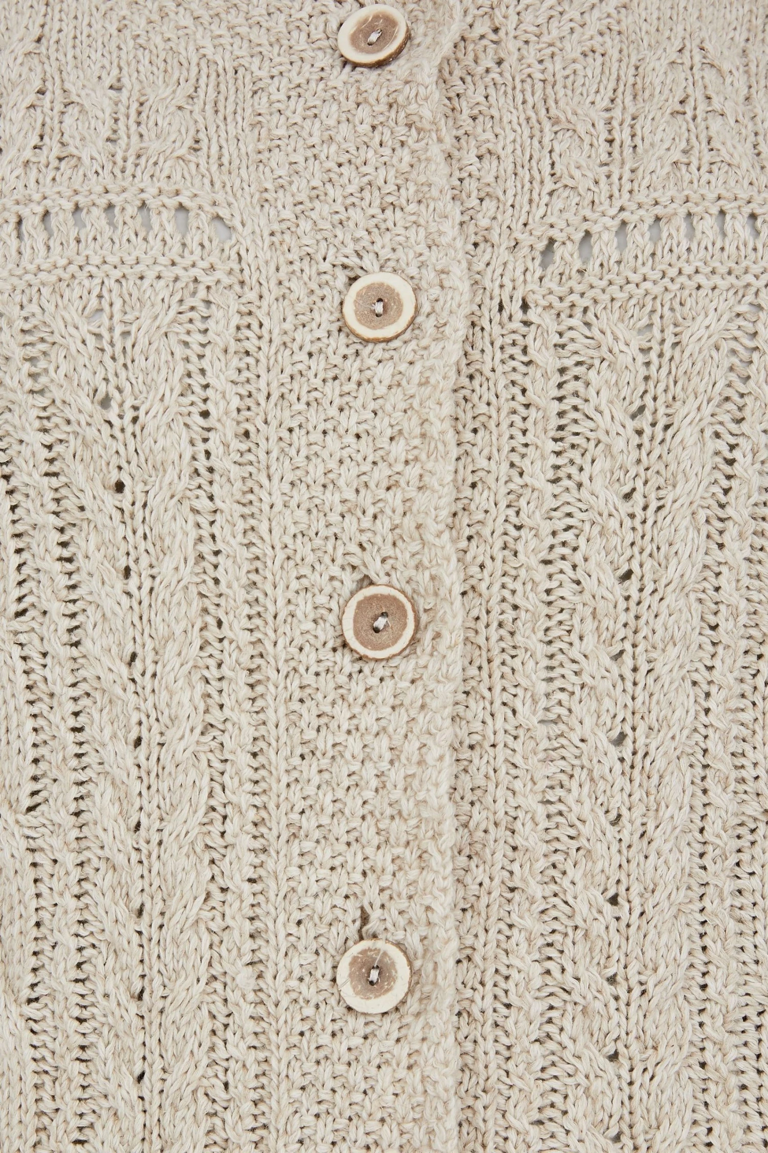 Celtic & Co. Natural Cotton Linen Cardigan 6 Celtic & Co. Natural Cotton Linen Cardigan - Image 4