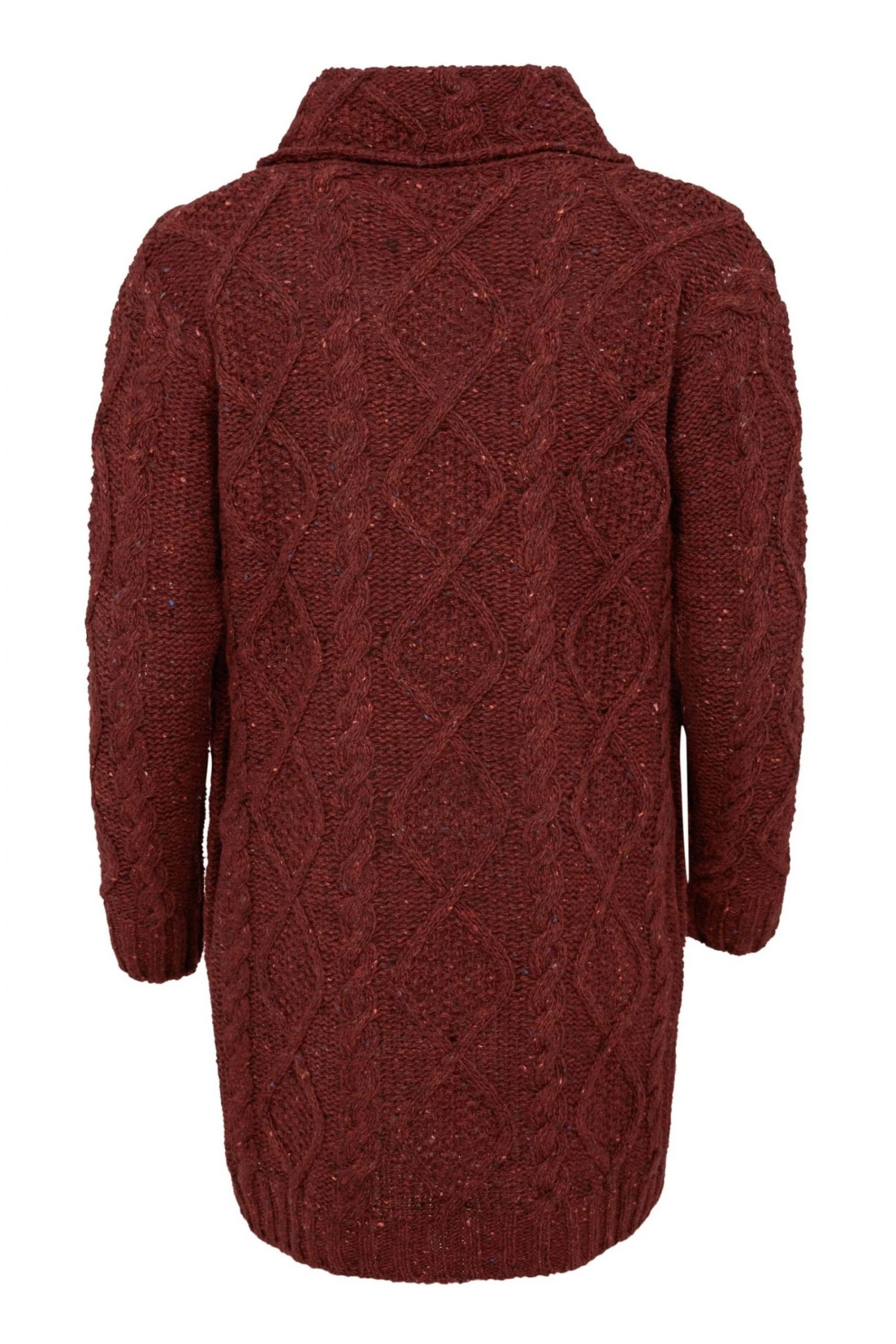 Celtic & Co. Red Donegal Buckle Detail Cardigan 6 Celtic & Co. Red Donegal Buckle Detail Cardigan - Image 4