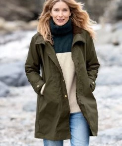 Celtic & Co. Green Easy Care Wax Cotton Parka