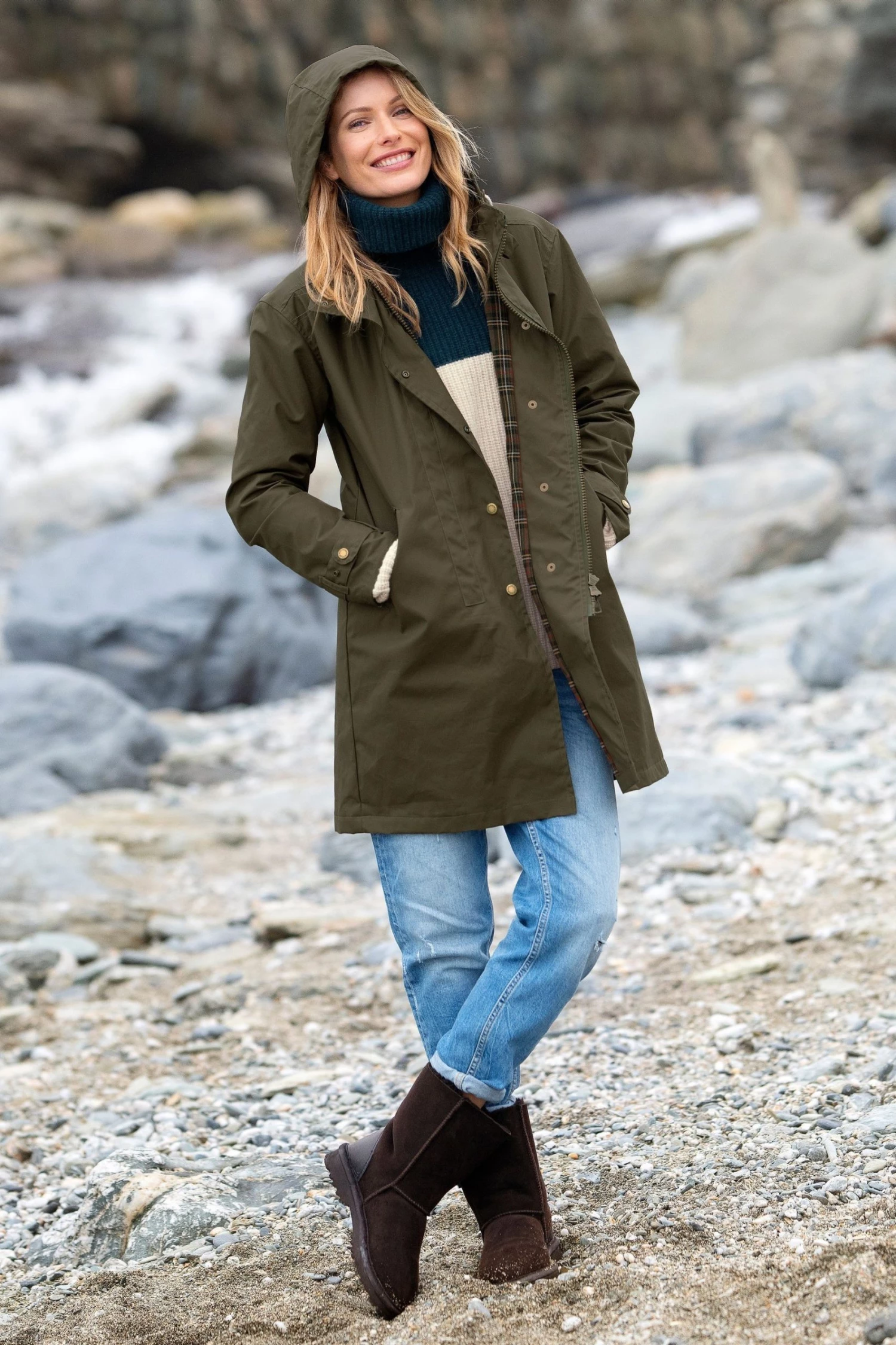 Celtic & Co. Green Easy Care Wax Cotton Parka 4 Celtic & Co. Green Easy Care Wax Cotton Parka - Image 2