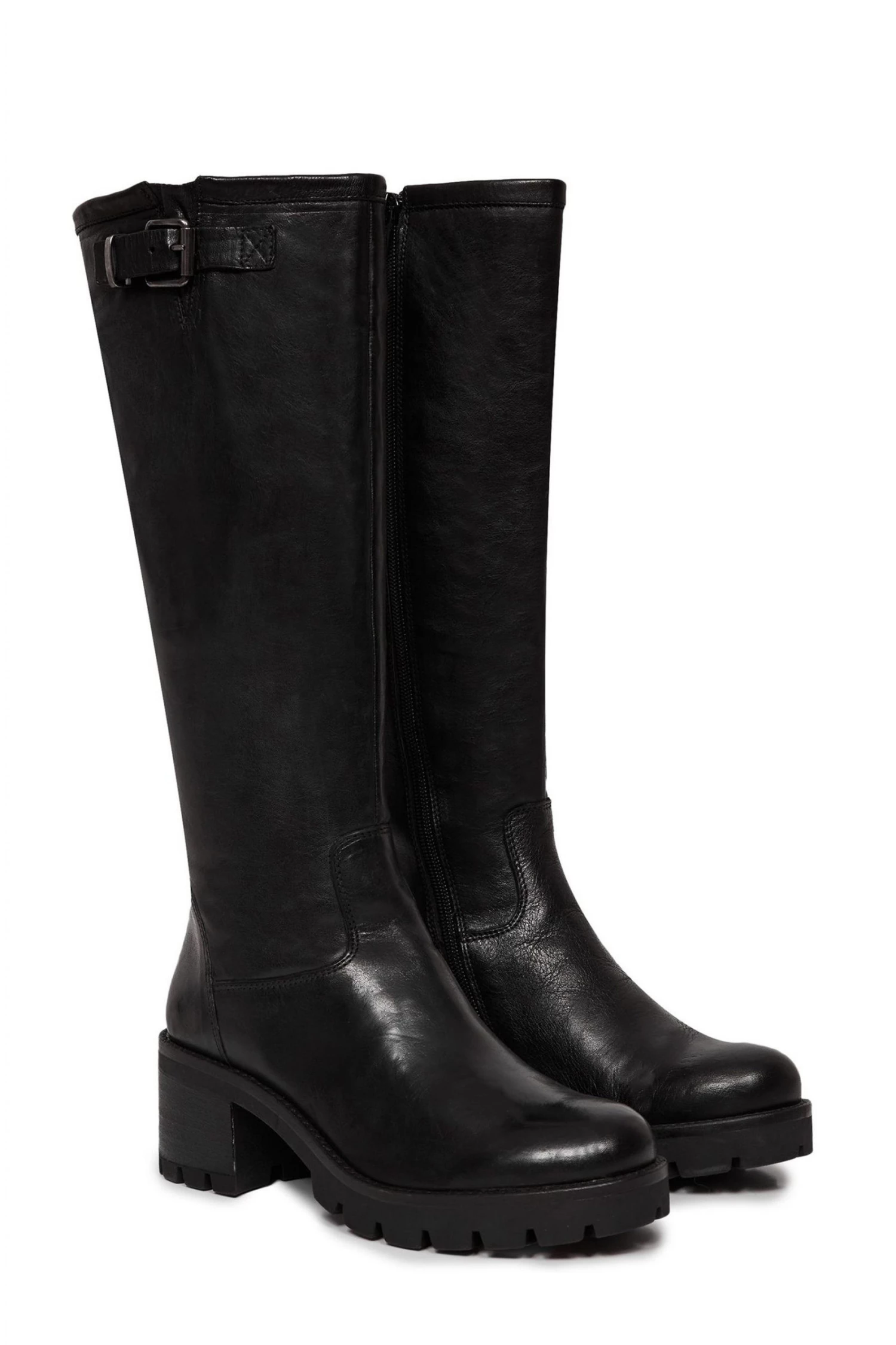 Celtic & Co. Womens Black Biker Knee Boots 5 Celtic & Co. Womens Black Biker Knee Boots - Image 3