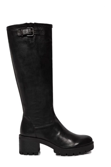 Celtic & Co. Womens Black Biker Knee Boots 8 Celtic & Co. Womens Black Biker Knee Boots - Image 6