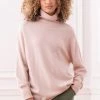 Celtic & Co. Pink Geelong Slouch Roll Neck Jumper