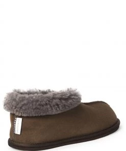 Celtic & Co. Celtic & Co Brown Mens Brown Sheepskin Bootee Slippers -Deals Celtic Store unnamed file 641 scaled