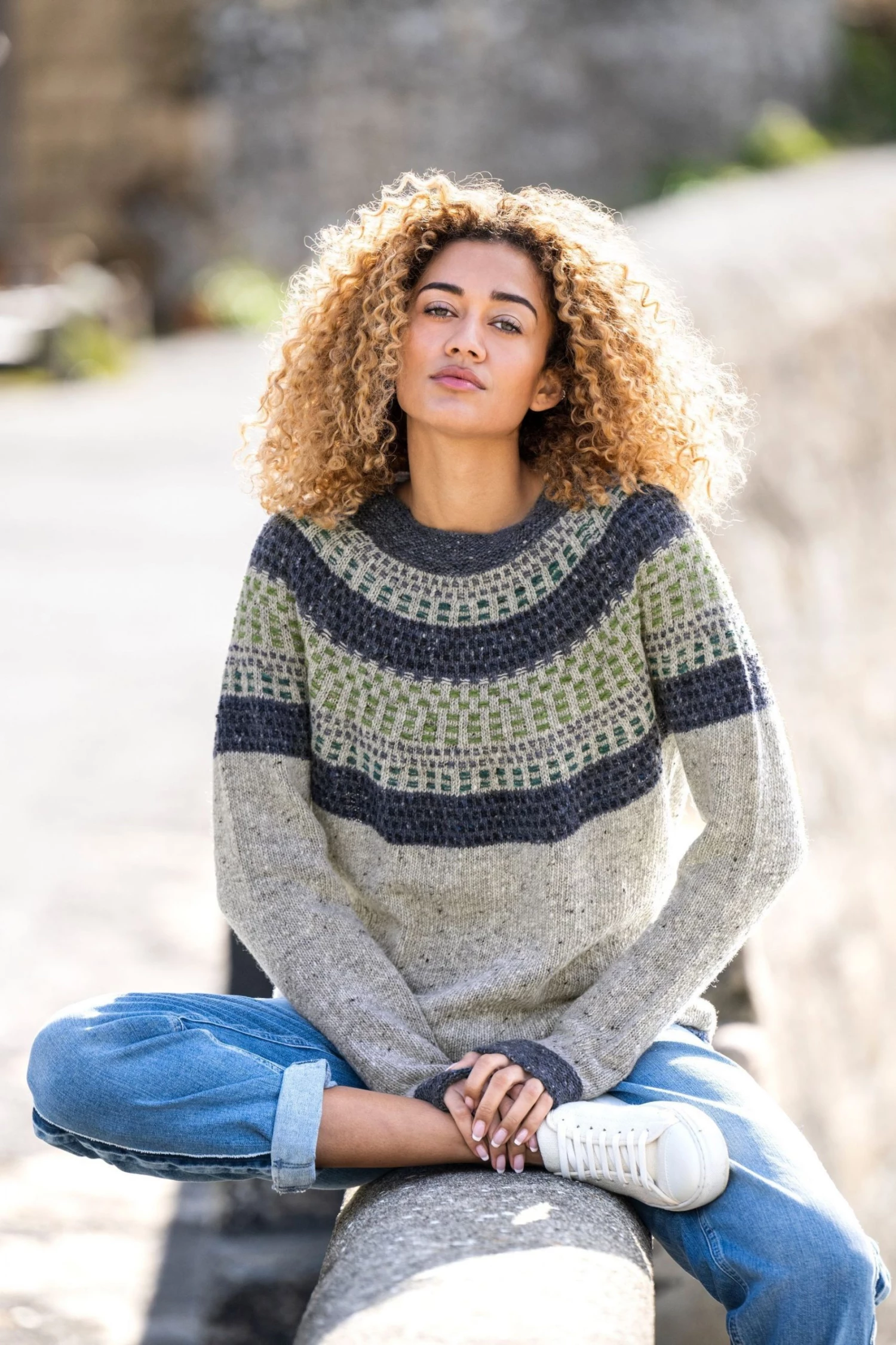 Celtic & Co. Grey Float Stitch Donegal Jumper 4 Celtic & Co. Grey Float Stitch Donegal Jumper - Image 2