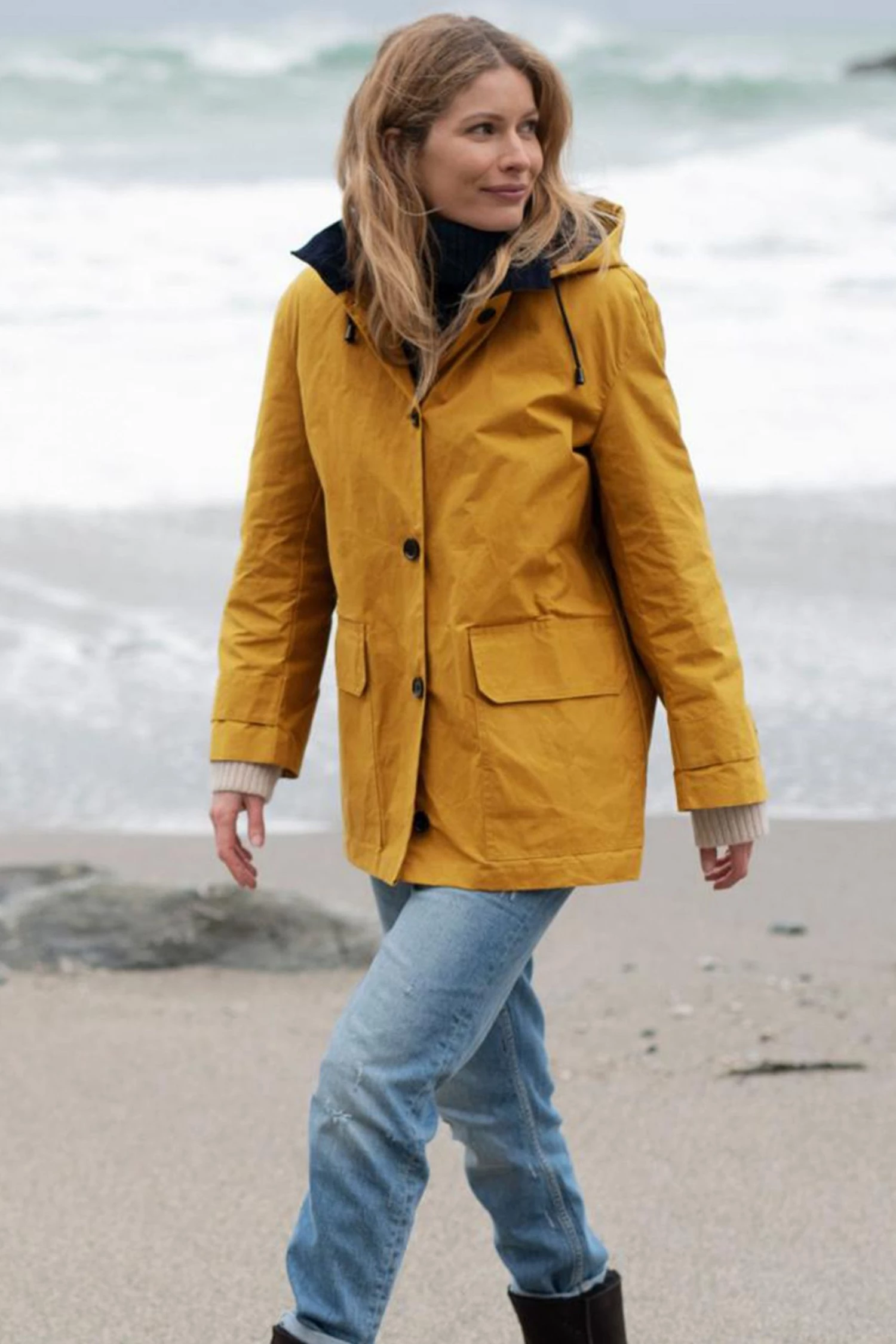 Celtic & Co. Yellow Hybrid Aero Waxed Cotton Jacket 3 Celtic & Co. Yellow Hybrid Aero Waxed Cotton Jacket