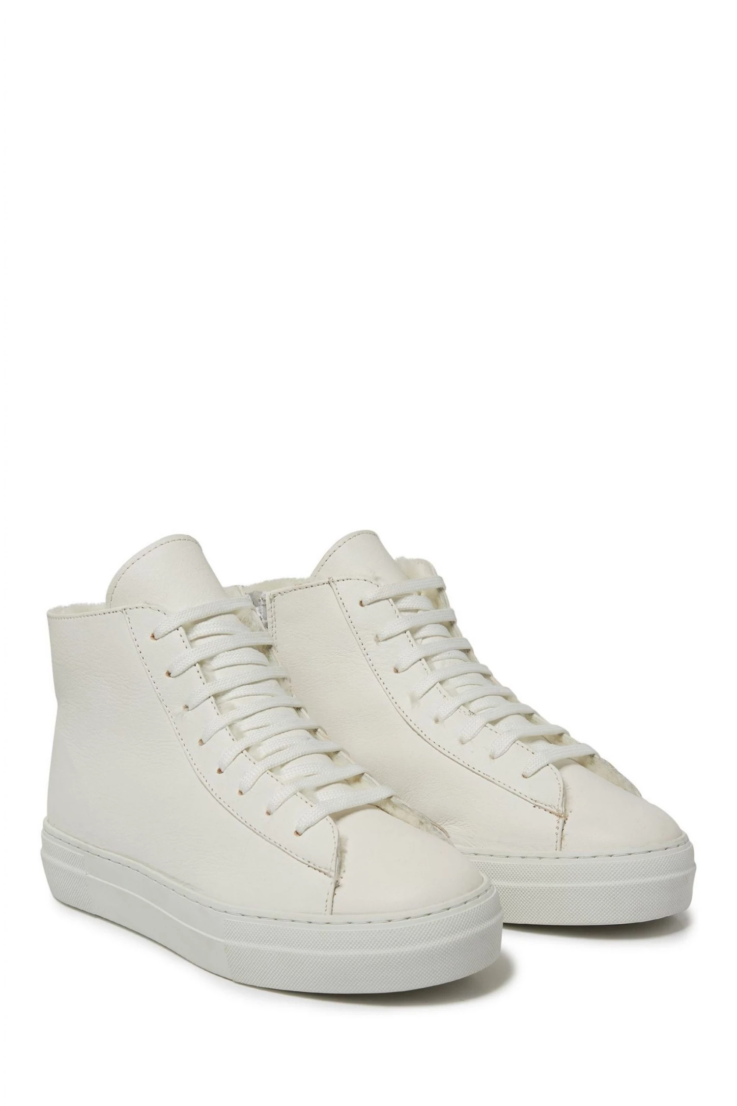 Celtic & Co. Celtic & Co White Sheepskin Lined High Top Trainers 6 Celtic & Co. Celtic & Co White Sheepskin Lined High Top Trainers - Image 4